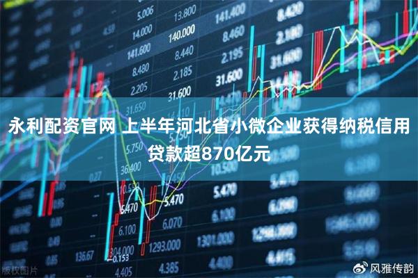 永利配资官网 上半年河北省小微企业获得纳税信用贷款超870亿元